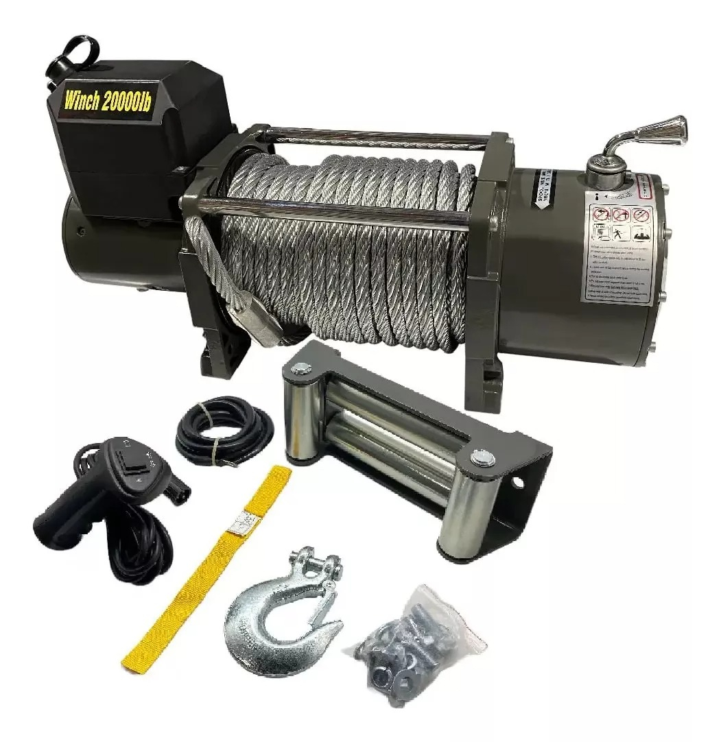 Guincho Elétrico Winch 20.000lbs / 9000 Kg - 12v