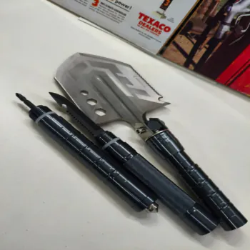 Kit Pá Tática Dobrável Militar Escavação Multiuso Camping