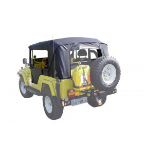 Capota Gaucha Conversível Preta para Jeep Willys CJ5 de 55 à 83