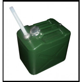 Galão / Tanque de Combustível 10 Litros em aço galvanizado na cor Verde para veículos 4x4