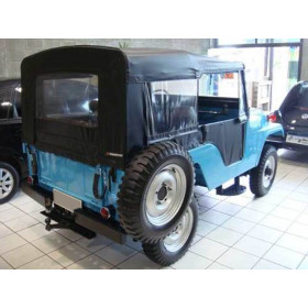 Capota Pissoletro Fixa c/ 5 janelas para Jeep Willys CJ5 anos de 1955 à 1983 cor Preta
