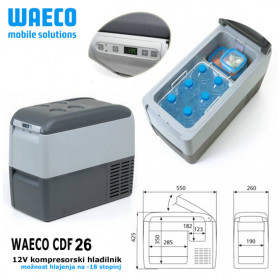 Geladeira Automotiva / Cooler Compressor WAECO CoolFreeze CDF 26 12V / 24V - 21 Litros