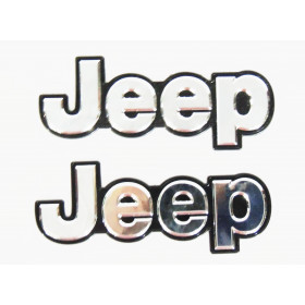 Par de logo Jeep para Jeep Willys, Jeep Ford, F-75  Rural, Wrangler, Cherokee e Renegade