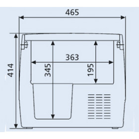 Geladeira Automotiva / Refrigerador Movel Dometic / WAECO CDF 18 - 18 Litros - 12V e 24V