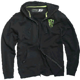 Moletom Monster Energy Tamanho GG modelo Oficial do motocross e do off-road na cor preta