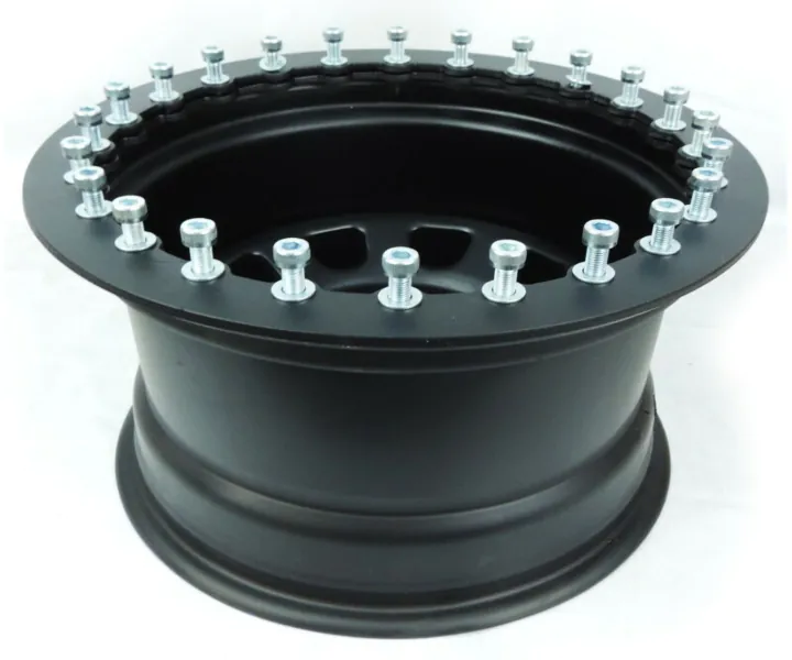 Roda Daytona Black 17x9 com Bead Lock Furação 6x139,7