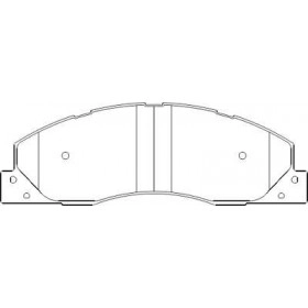 Pastilha de Freio Dianteiro - Dodge Ram - 214,4 x 71,9 x 20 - PW 762