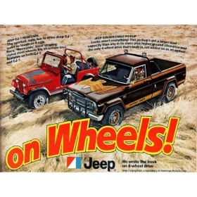 Quadros Decorativos Retro (Imagens Retro) - Tema: Jeep On wheels - Ref: 7109/SA