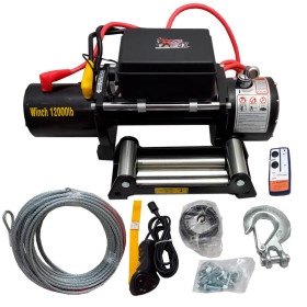 Guincho 12.000 lbs + Controle Remoto com Fio e Sem Fio + Cabo + Gancho  VALOR  PARA PESSOA FÍSICA 
