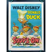 Quadros Decorativos Retro (Imagens Retro) - Tema: Walt Disney Pato Donald - Ref: 7077/SA