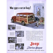 Quadros Decorativos Retro (Imagens Retro) - Tema: Jeep Was Ever - Ref: 7019/SA 