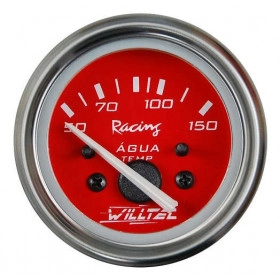 Termômetro Água 50 - 150ºC ELET. 12V ø=52mm Vermelho (w20.270R)