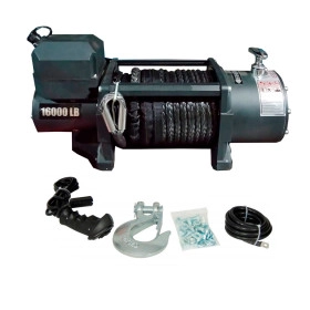 Guincho Elétrico Winch 16.000lbs / 7240kg Pro 4X Linha Profissional com cabo de kevlar - Dissipador de calor - Solenoide