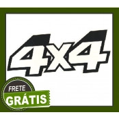 ADESIVO 4x4 Transparente com borda Preta (Grande)(513)