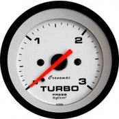 Pressão do Turbo 3 Kgf/cm² ou 4 Kgf/cm²  - ø=52mm - Cronomac Street Branco