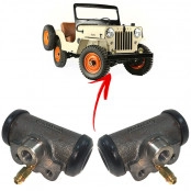 Kit com 2 Cilindro de Freio de Roda Dianteiro Direito e Esquerdo para Jeep Willys MB, GPW, M38, CJ2A, CJ3A E CJ3B - 8073
