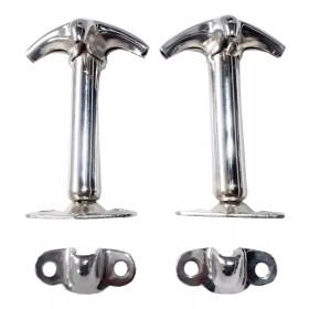 Gancho de capo cromado para jeep willys, Rural e F-75 - O Par
