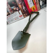 Pá Militar Multifuncional Sobrevivência Dobrável Cor Verde 47 cm 