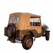 Capota PISSOLETRO  Conversível Bege Iraque p/ Jeep Willys CJ3A de 50 á 52