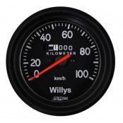 Relógio indicador medidor do velocímetro 0 a 100 fundo preto ponteiro laranja aro preto