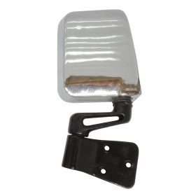 Retrovisor Direito Cromado p/ Jeep Wrangler ou Adaptação em Jeep Willys Rural F75 F1000