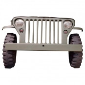 Grade / Quadro Decorativo de Parede com a frente original Jeep ( peças originais do jeep militar ano 51 )