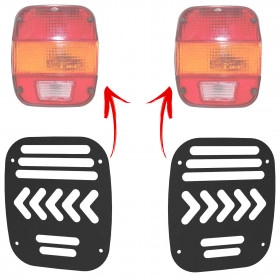Protetor em Aço para Lanterna Traseira Marmitão p/ Troller 2014 / Caminhão Ford Cargo / Caminhão VW / Caminhão MB - O PA