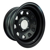 Roda 17x9 5x139 Daytona Black em Aço para Willys, Rural, F75 F1000 Suzuki Samurai Jimny Vitara Niva - MANGELS