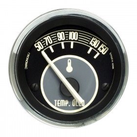 Termômetro de Temperatura do Óleo Cronomac Linha Volks - 52mm / Elétrico / Bege
