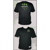 Camiseta Monster Energy manga curta Tamanho P na cor preta modelo Oficial do motocross e do off-road