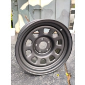 Roda Daytona Black em Aço (Estilo Mangels) 16x7, 5 Furos de 114,3 para para Cherokee até 1999 Ranger antiga,  Troller an