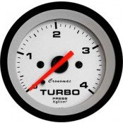 Pressão do Turbo 3 Kgf/cm² ou 4 Kgf/cm²  - ø=60mm - Cronomac Street Branco