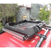 Bagageiro para Toyota Hilux - Cabine Dupla Todos os Anos (Em Aço Carbono) ( Não Acompanha Acessórios )