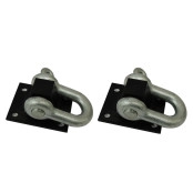 Ponto de ancoragem com anilha (par) para Troller, Land Rover, Wrangler, Jeep Willys, Suzuki Samurai e Jimny