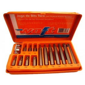 Jogo de Bits Torx 15 peças / Kit Bits / Chave Bits / Chave Torx - Ref: 149/SA  