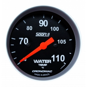 Termômetro Mecânico Temperatura da Água Cronomac 60mm – Cabo de 2 Metros – Linha Sport II