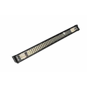 Barra LED 1,27 MT Especial Dupla com 5 Funções LED Branco/Ambar e strobo 480W 12/24 volt