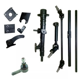 Kit Direção para adaptar em Jeep - kit de direção mecânica de Santana para adaptação em Jeep, Rural e F75