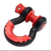 Anilha (Manilha) de Aço Carbono 3/4 com Protetor Anti Ruído para Troller Jeep e Picapes