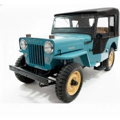 Capota Gaucha Conversível Preta para Jeep Willys CJ3B de 53 à 54