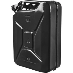 Galão 20 Litros Modelo Militar Preto, Galvanizado, Original do Exército Alemão - Chapa 8 - Para Viagens e Expedições