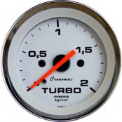 Pressão do Turbo 1 Kgf/cm² ou 2Kgf/cm²  - ø=52mm - Cronomac Linha Croma Branco