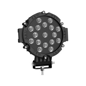 Farol de Milha Led com Armação Preta 17,7cm com 51W / 17 LEDs - 200 mts de Alcance - Valor Unitário
