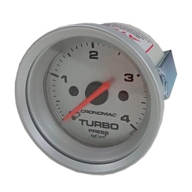 Manometro de Pressão do Turbo 52mm 4Kgf/cm² Linha Racing