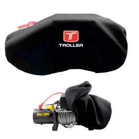 Capa para Guincho com Logo TROLLER em Neoprene Ideal para Guinchos 8500lb 9000lb  12000lb 13500lb