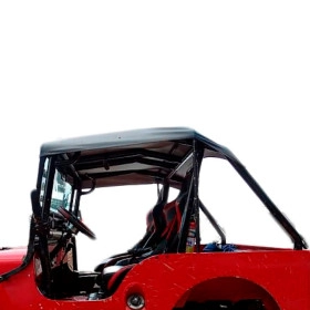 Toldo Jeep Willys CJ3 Preto Modelo Verão Lona de Capota com Alta Resistência 
