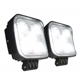 Par de Farol de Led Quadrado com 5 Leds