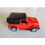Miniatura Jeep Wrangler 4x4 vermelho