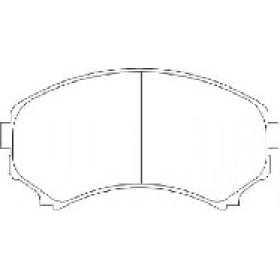 Pastilha de Freio Dianteira - Mitsubishi Pajero Full - 139 x 58,5 x 16 - PW 384