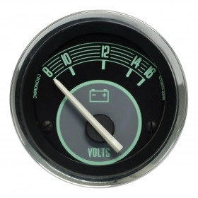 Voltímetro Cronomac Linha Volks 52mm / 12V / Verde